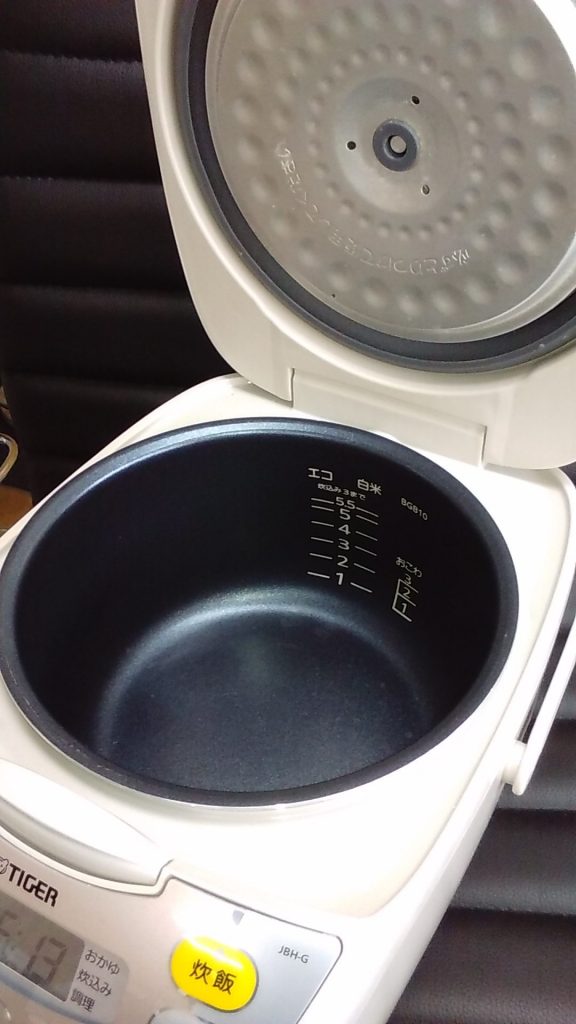 タイガー炊飯器5号炊き
